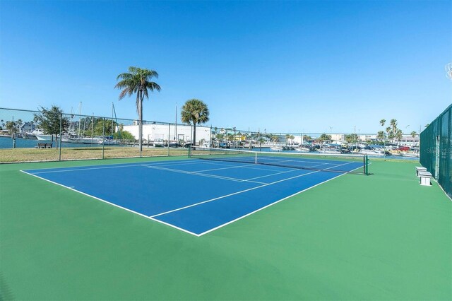 1 Key Capri Unit 608E, Treasure Island, FL 33706 - view of tennis court