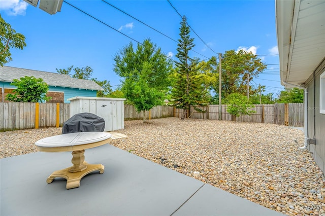 view of patio / terrace with a fenced backyard