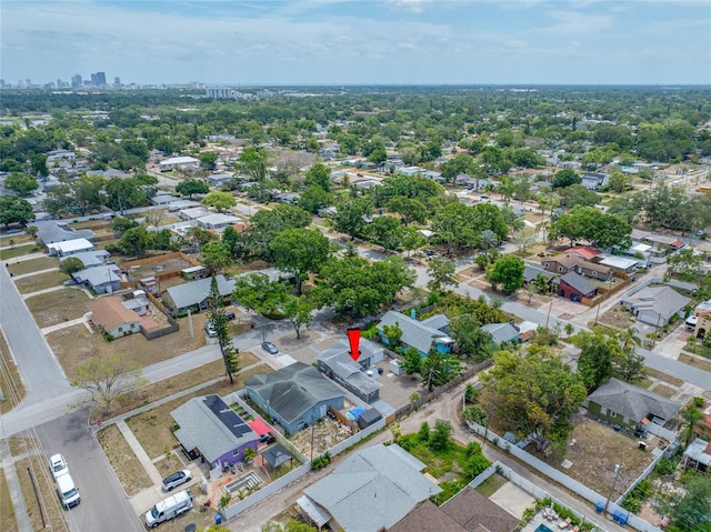 birds eye view of property featuring a residential view