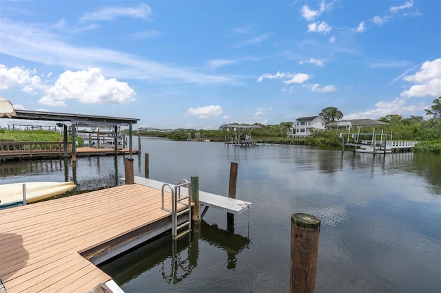 dock with a water view