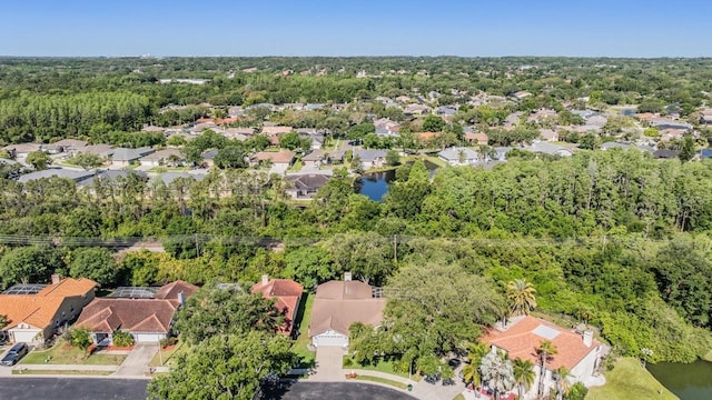 drone / aerial view with a residential view