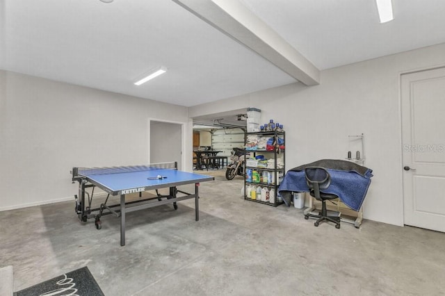 107 Sunset Dr, Nokomis, FL 34275 - recreation room featuring concrete floors