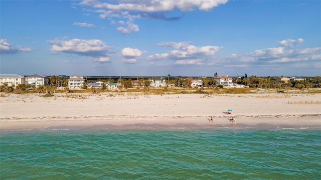 water view featuring a beach view