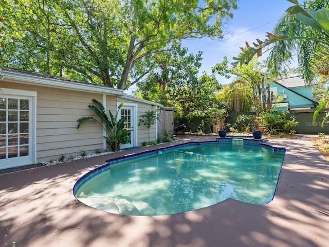 view of pool