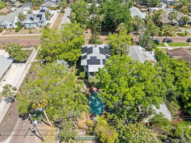 aerial view featuring a residential view