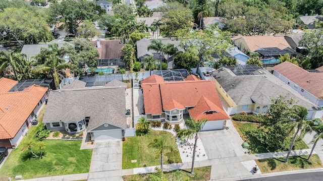 bird's eye view featuring a residential view