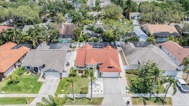 bird's eye view with a residential view