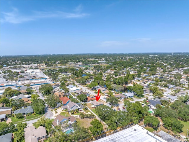 bird's eye view featuring a residential view