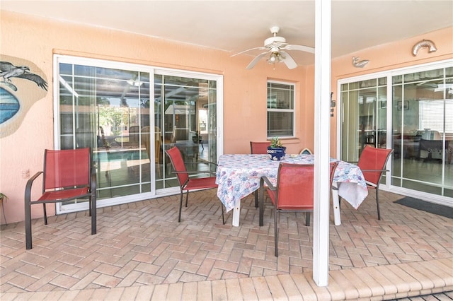 7812 Turnbridge Dr, Port Richey, FL 34668 - view of patio with ceiling fan
