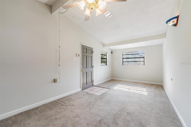 15808 Willowdale Rd, Tampa, FL 33625 - carpeted spare room featuring a ceiling fan and a textured ceiling