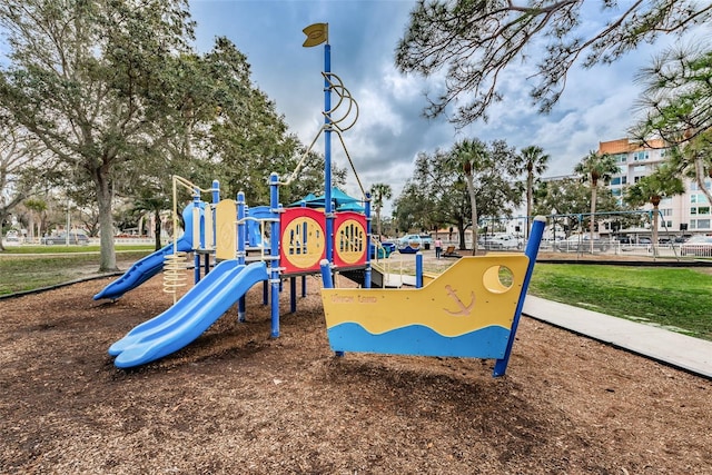 view of communal playground