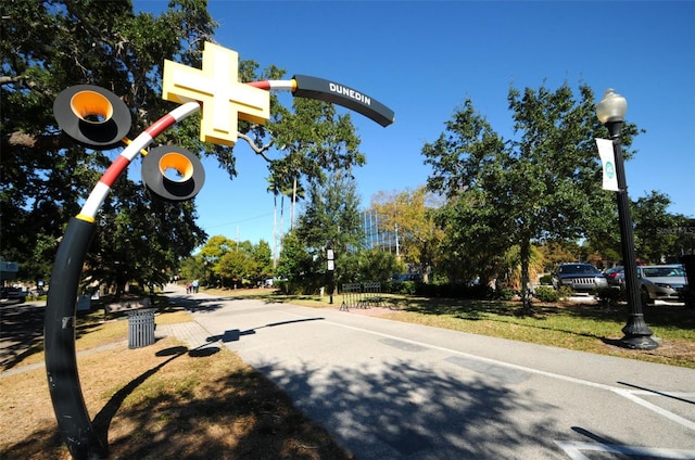 exterior space with street lighting