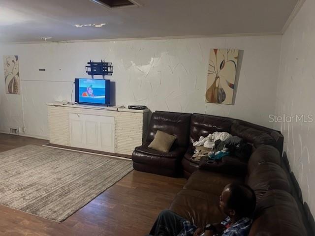 living room featuring wood finished floors
