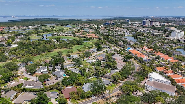 13891 Feather Sound Dr, Clearwater, FL 33762 - aerial overview of property's location featuring a large body of water and nearby suburban area