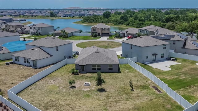 13506 Wild Ginger St, Riverview, FL 33579 - aerial view of residential area featuring a large body of water