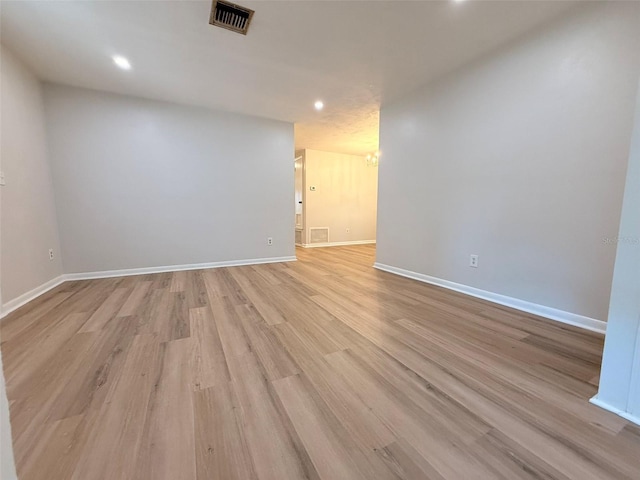 1505 Piedmont Dr, Deltona, FL 32725 - empty room with recessed lighting, light wood-style flooring, and baseboards