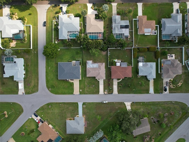 aerial view featuring a residential view
