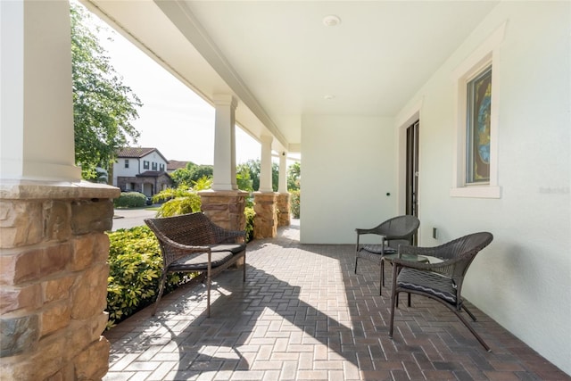 view of patio / terrace featuring a porch