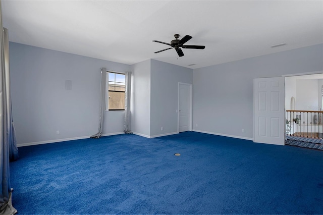 15630 N Himes Ave, Tampa, FL 33618 - carpeted spare room featuring a ceiling fan and baseboards