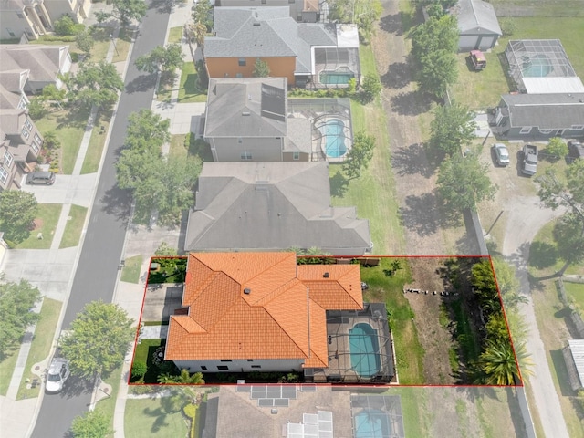 15630 N Himes Ave, Tampa, FL 33618 - drone / aerial view with a residential view