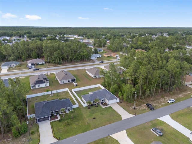 6873 SW 131st Pl, Ocala, FL 34473 - aerial view featuring a forest view and a residential view