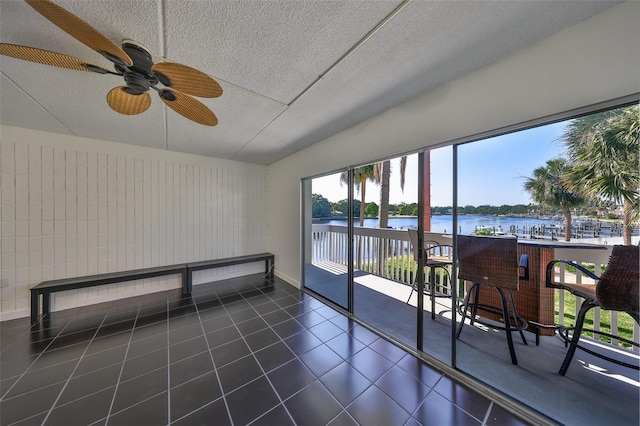 2424 W Tampa Bay Blvd Unit I202, Tampa, FL 33607 - sunroom with a water view