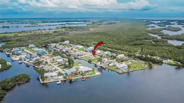 814 Seabreeze Dr, Ruskin, FL 33570 - bird's eye view of a large body of water
