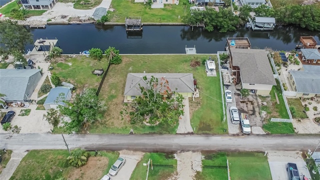814 Seabreeze Dr, Ruskin, FL 33570 - aerial view of property and surrounding area with a large body of water and nearby suburban area