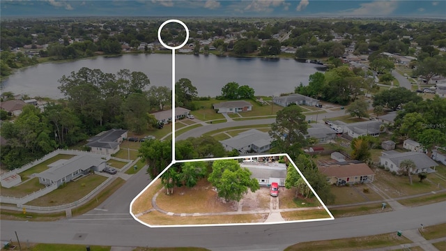 995 Merrimac St, Deltona, FL 32725 - drone / aerial view with a residential view and a water view