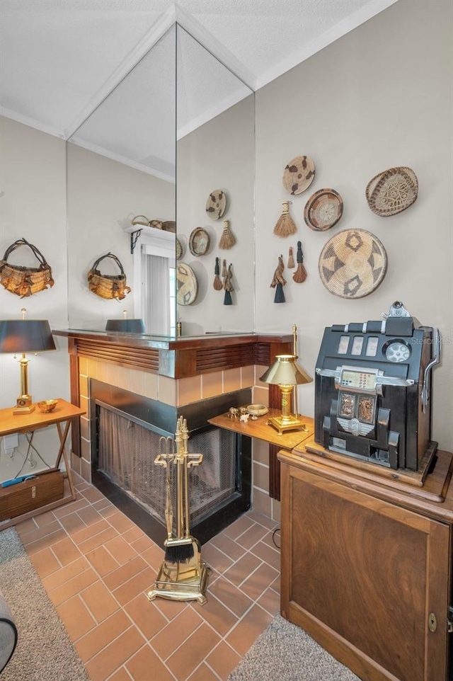 5115 S Jules Verne Ct, Tampa, FL 33611 - bathroom featuring tile patterned floors and ornamental molding