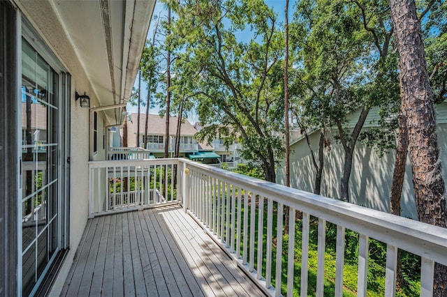 5115 S Jules Verne Ct, Tampa, FL 33611 - wooden deck featuring a residential view
