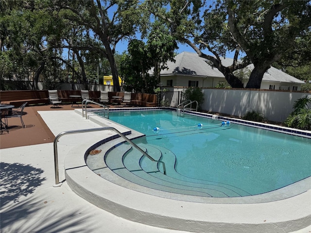 5115 S Jules Verne Ct, Tampa, FL 33611 - view of pool with a patio, fence, and a fenced in pool