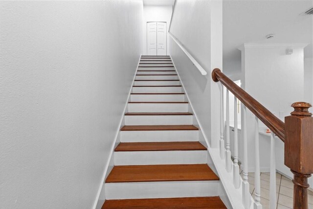 view of stairway