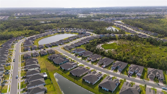 5735 Mezzana Run, Palmetto, FL 34221 - birds eye view of property with a residential view and a water view