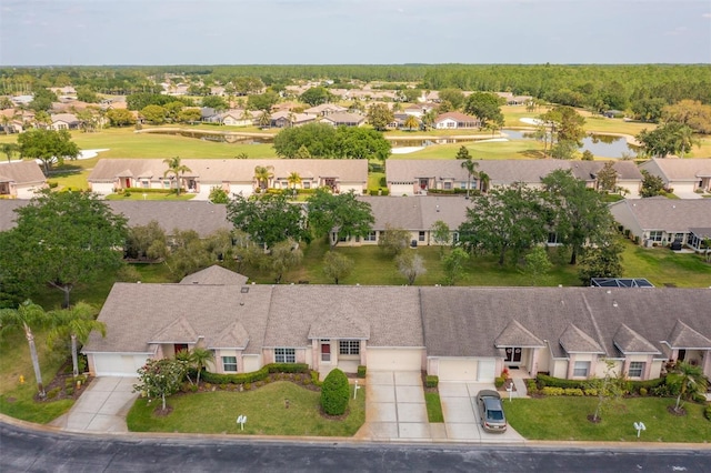 1046 Almondwood Dr, Trinity, FL 34655 - birds eye view of property with a residential view, a water view, and golf course view