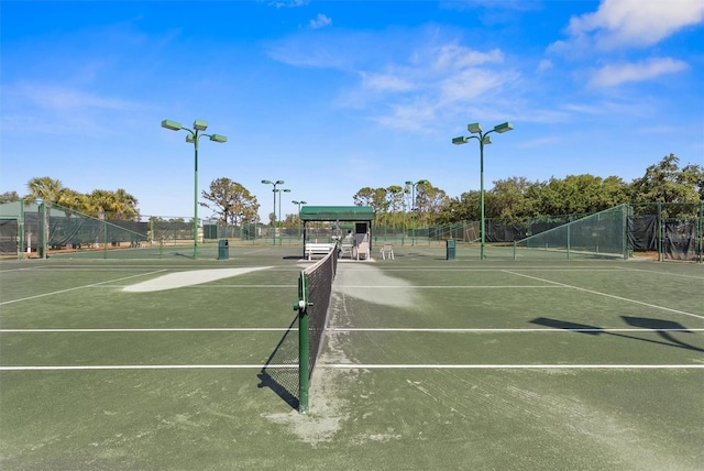 1046 Almondwood Dr, Trinity, FL 34655 - view of tennis court with fence