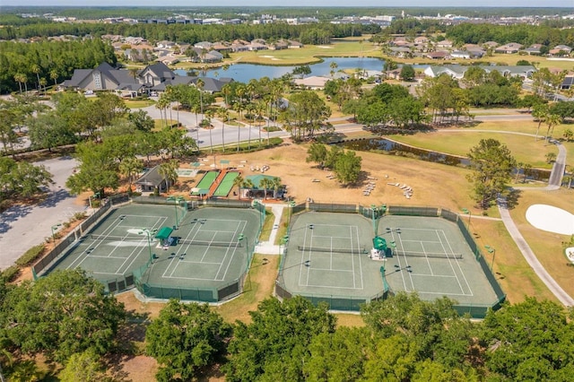 1046 Almondwood Dr, Trinity, FL 34655 - drone / aerial view with a residential view and a water view