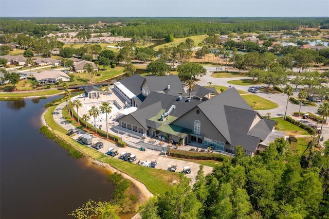 1046 Almondwood Dr, Trinity, FL 34655 - birds eye view of property featuring a water view
