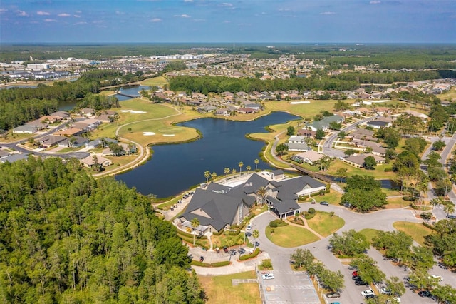1046 Almondwood Dr, Trinity, FL 34655 - drone / aerial view featuring a residential view and a water view