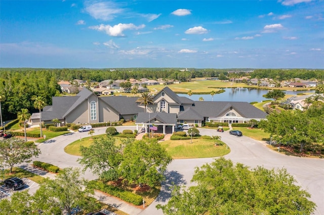 1046 Almondwood Dr, Trinity, FL 34655 - bird's eye view featuring a residential view and a water view