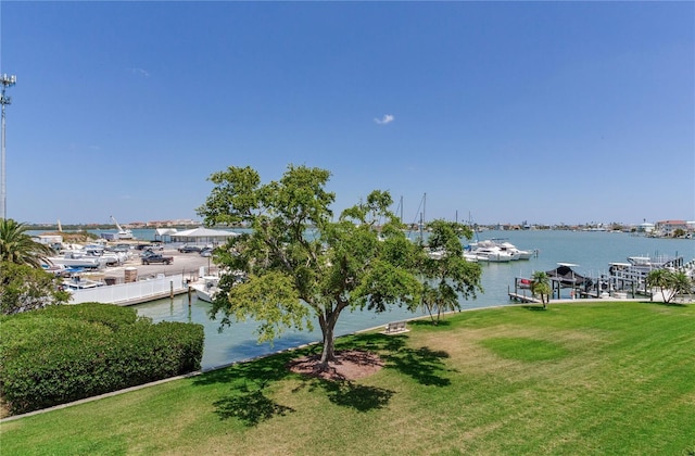 425 150th Ave Unit 2301, Madeira Beach, FL 33708 - water view with a boat dock