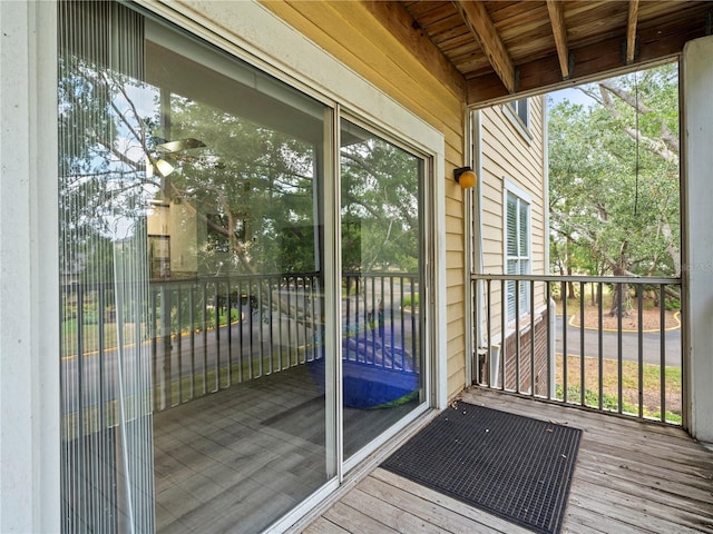 view of balcony