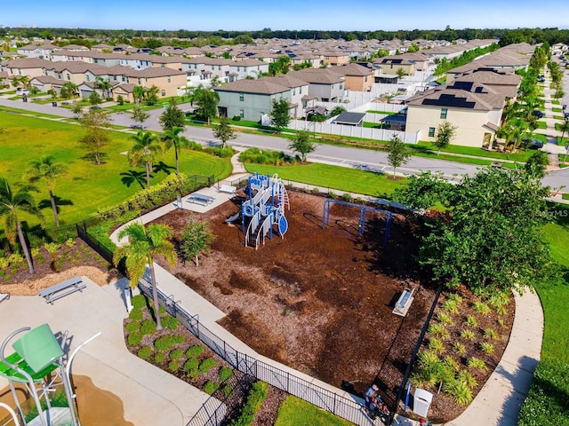 4456 Globe Thistle Dr, Tampa, FL 33619 - aerial view of residential area with a park