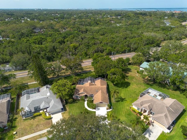 aerial view with a view of trees