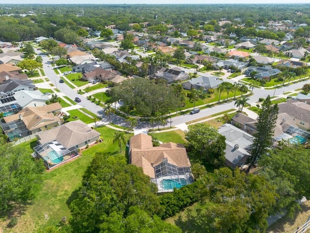 drone / aerial view with a residential view
