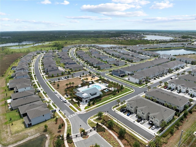 2477 Water Willow Dr, Lutz, FL 33558 - drone / aerial view featuring a residential view and a water view