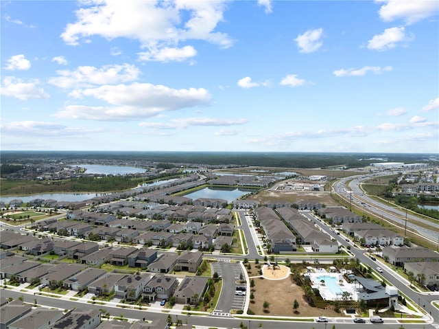 2477 Water Willow Dr, Lutz, FL 33558 - birds eye view of property featuring a residential view and a water view