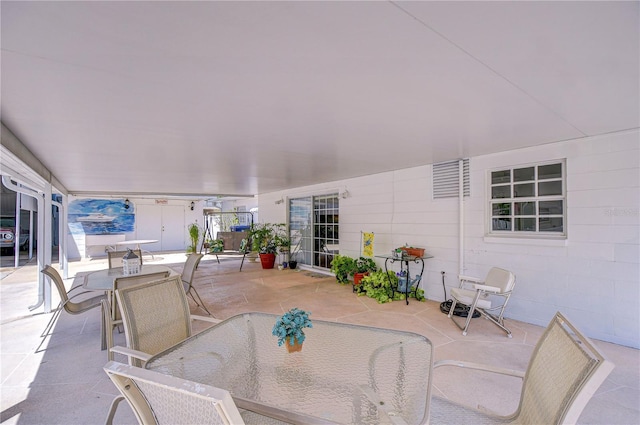 view of patio / terrace with outdoor dining area