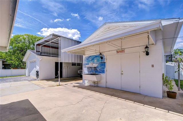 exterior space with driveway
