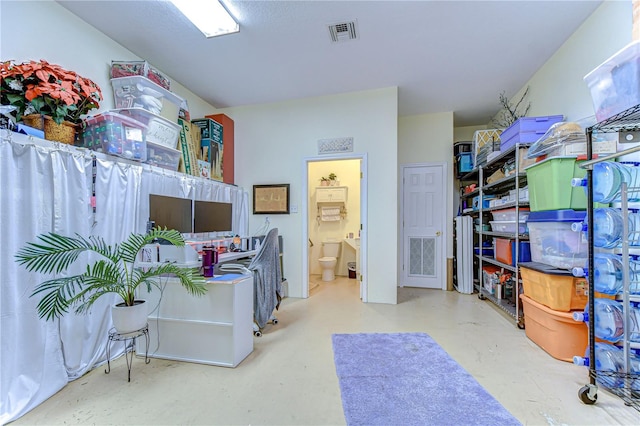 storage room featuring visible vents